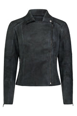 Zahara Scuba Suede Moto Jacket
