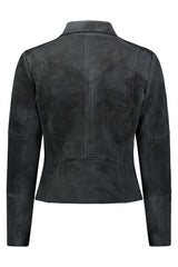 Zahara Scuba Suede Moto Jacket