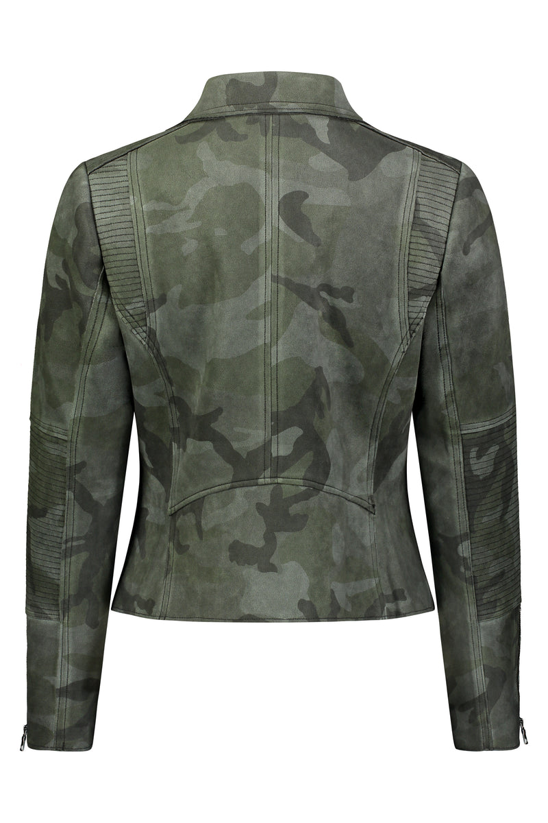 Zahara Scuba Suede Moto Jacket