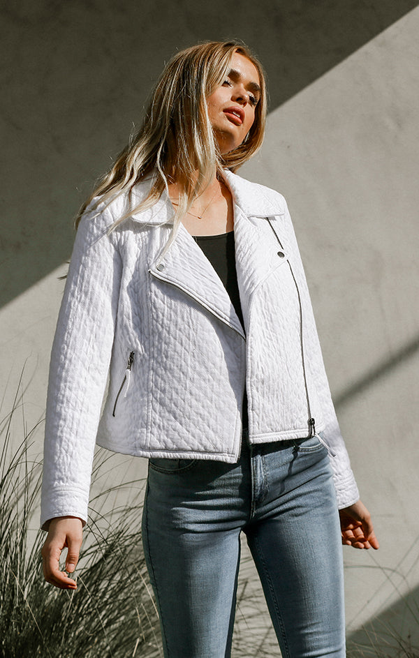 Quilted Moto Jacket Women