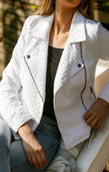 Quilted Moto Jacket Women