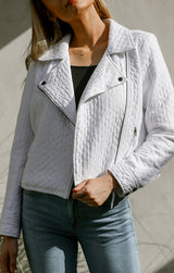 Quilted Moto Jacket Women